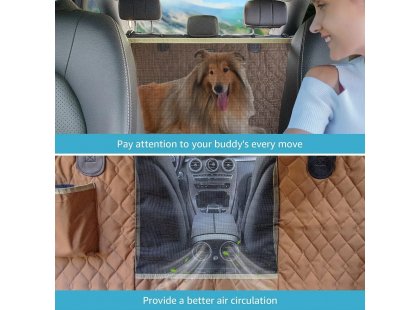 Фото 6 -  аксессуары в авто Senful Lassie Dog чехол для автомобильного сидения с сетчатым визуальным окном, оливковый