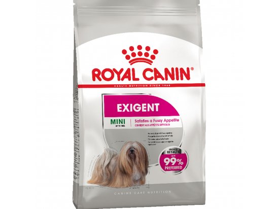 Фото - сухой корм Royal Canin MINI EXIGENT (МИНИ ЭКСИДЖЕНТ ДЛЯ ПРИВЕРЕДЛИВЫХ В ЕДЕ) корм для собак мелких пород от 10 месяцев