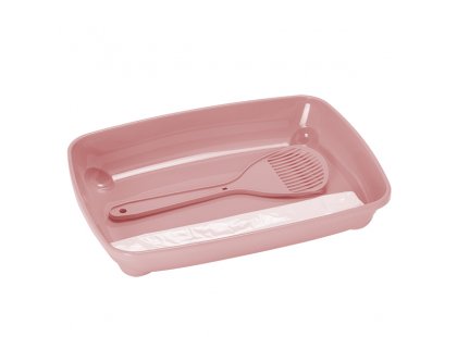 Фото - Moderna Kitten Starterkit туалет для котят, набор с пакетами и лопаткой, розовый туалеты, лотки Moderna Kitten Starterkit туалет для котят, набор с пакетами и лопаткой, розовый