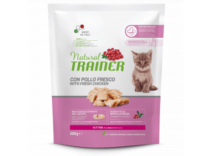 Фото - сухой корм Trainer Natural KITTEN With Fresh Chicken корм для котят до 6 месяцев, для беременных и кормящих кошек с курицей