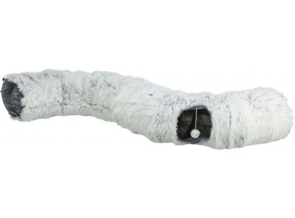 Фото 2 -  іграшки Trixie Harvey ігровий тунель для котів плюшевий, сірий (42983)