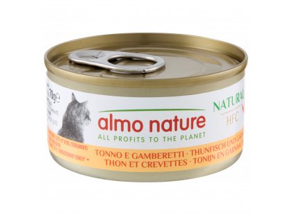Фото - Almo Nature HFC NATURAL TUNA & SHRIMP консерви для кішок ТУНЕЦЬ І КРЕВЕТКИ вологий корм (консерви) Almo Nature HFC NATURAL TUNA & SHRIMP консерви для кішок ТУНЕЦЬ І КРЕВЕТКИ