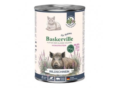 Фото - Baskerville Holistic вологий корм для котів ДИКИЙ КАБАН вологий корм (консерви) Baskerville Holistic вологий корм для котів ДИКИЙ КАБАН
