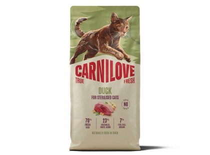 Фото 3 -  сухой корм Carnilove True Fresh Sterilised Duck сухой беззерновой корм для стерилизованных кошек УТКА