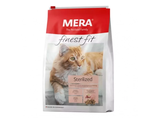 Фото - сухой корм Mera (Мера) Finest Fit Sterilized сухой корм для стерилизованных кошек ПТИЦА И КЛЮКВА