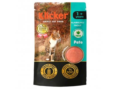 Фото - Klicker Trout Pate влажный корм для кошек, ФОРЕЛЬ, паштет влажный корм (консервы) Klicker Trout Pate влажный корм для кошек, ФОРЕЛЬ, паштет
