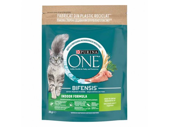 Фото - сухий корм Purina One (Пуріна Ван) Indoor Bifensis корм для котів, що живуть у приміщенні ІНДИЧКА