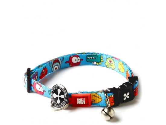 Фото - шлейки, нашийники Max & Molly Urban Pets Smart ID Cat Collar нашийник для кішок Little Monsters,