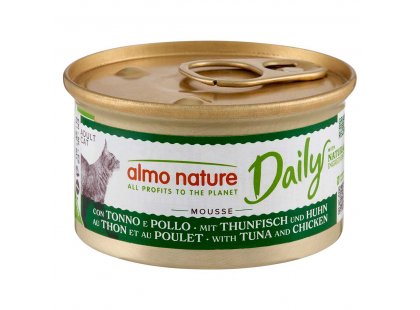 Фото - Almo Nature Daily MOUSSE TUNA & CHICKEN консервы для кошек ТУНЕЦ И КУРИЦА, мусс влажный корм (консервы) Almo Nature Daily MOUSSE TUNA & CHICKEN консервы для кошек ТУНЕЦ И КУРИЦА, мусс