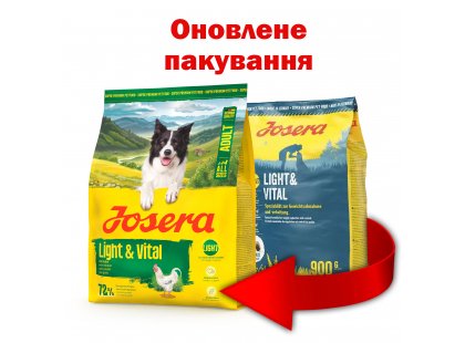 Фото 3 -  сухий корм Josera LIGHT & VITAL корм для собак із зайвою вагою
