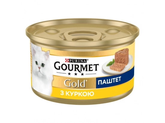 Фото - вологий корм (консерви) Gourmet Gold (Гурме Голд) - мус з курки (паштет)