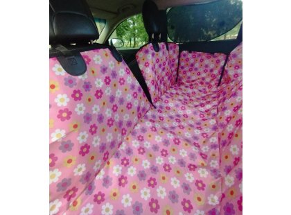 Фото 2 -  аксессуары в авто Senful Тонкий чехол на автомобильное сиденье для собак, розовый