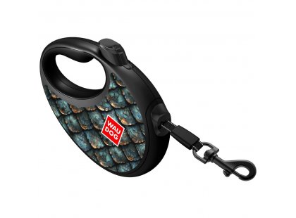 Фото 8 -  рулетки Collar WAUDOG R-LEASH поводок-рулетка с контейнером для пакетов, светоотражающая лента, ЧЕШУЯ