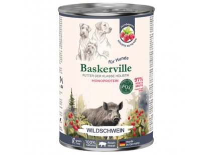 Фото - Baskerville Holistic консервы для собак ДИКИЙ КАБАН влажный корм (консервы) Baskerville Holistic консервы для собак ДИКИЙ КАБАН