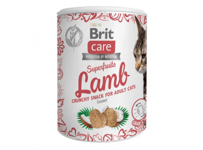 Фото - лакомства Brit Care Cat Snack Superfruits Lamb лакомство для кожи и шерсти кошек ЯГНЕНОК