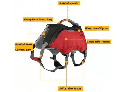 Фото 4 -  рятувальні жилети Fovis Voyager Pet Dog Bagpack рятувальний жилет для собак