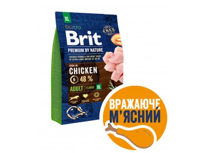 Фото - Brit Premium Dog Adult Extra Large XL Chicken сухой корм для собак гигантских пород КУРИЦА сухой корм Brit Premium Dog Adult Extra Large XL Chicken сухой корм для собак гигантских пород КУРИЦА