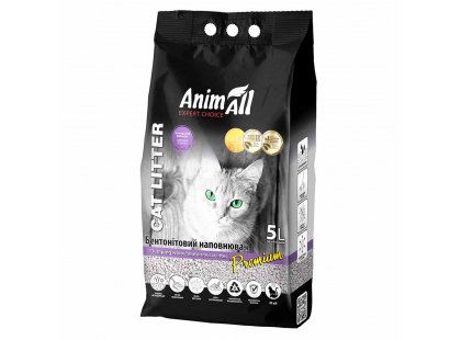 Фото 3 -  наполнители AnimAll Expert Choice бентонитовый наполнитель для кошачьего туалета ЛАВАНДА