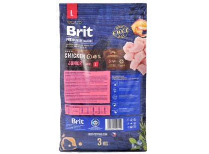 Фото 6 -  сухий корм Brit Premium Dog Junior Large L Chicken сухий корм для цуценят та молодих собак великих порід КУРКА