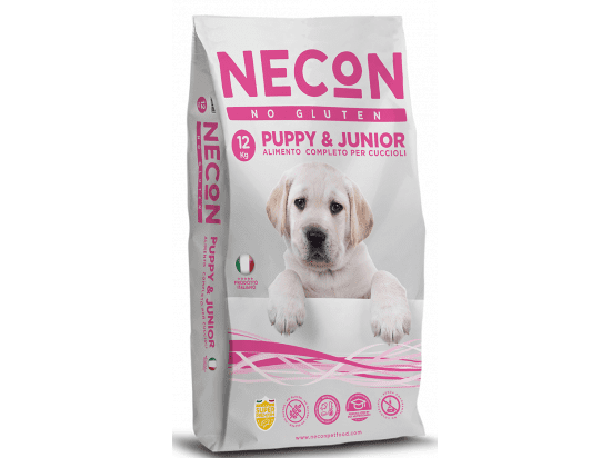 Фото - сухой корм Necon No Gluten Puppy & Junior Pork сухой корм без глютена для щенков и юниоров средних и больших пород СВИНИНА