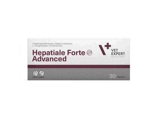 Фото - гепатопротекторы VetExpert (ВетЭксперт) HEPATIALE FORTE ADVANSED (ГЕПАТИАЛЕ ФОРТЕ АДВАНСЕД) - гепатопротектор для собак и кошек