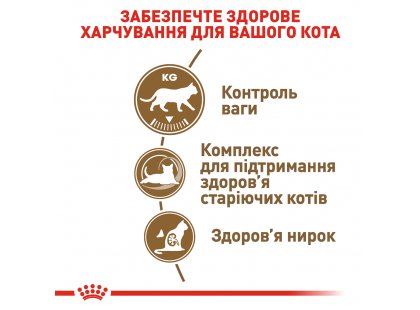 Фото 2 -  сухий корм Royal Canin AGEING STERILISED 12+ (СТЕРИЛІЗЕД 12+) корм для літніх котів старше 12 років