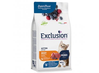 Фото - Exclusion Kitten Beef сухий монопротеїновий корм для кошенят ЯЛОВИЧИНА сухий корм Exclusion Kitten Beef сухий монопротеїновий корм для кошенят ЯЛОВИЧИНА