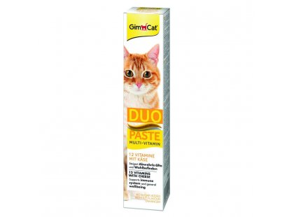 Фото - Gimcat (Джимкет) MULTI-VITAMIN DUO PASTE (12 ВИТАМИНОВ И СЫР ПАСТА) лакомство  для кошек витамины и минералы Gimcat (Джимкет) MULTI-VITAMIN DUO PASTE (12 ВИТАМИНОВ И СЫР ПАСТА) лакомство  для кошек