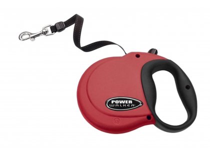 Фото - Power Walker рулетка-повідець MINI, червоний рулетки Power Walker рулетка-повідець MINI, червоний