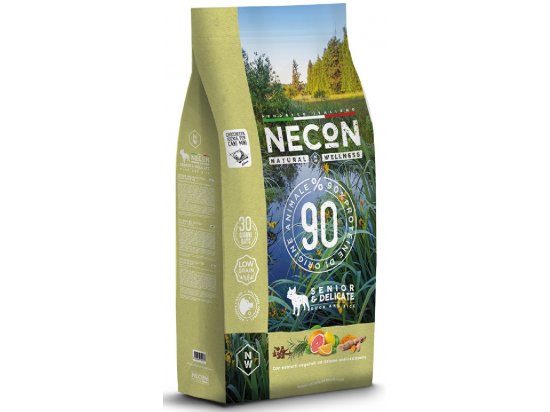 Фото - сухой корм Necon Natural Wellness Dog Mini Senior & Delicate Duck & Rice сухой корм для пожилых и с чувствительным пищеварением собак УТКА И РИС