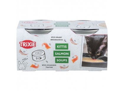 Фото 2 -  влажный корм (консервы) Trixie Kittis Salmon Soup влажный корм для кошек КУРИЦА и ЛОСОСЬ (42692)