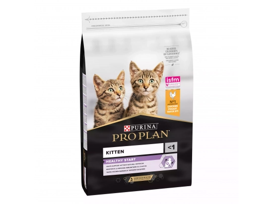 Фото - сухой корм Purina Pro Plan (Пурина Про План) Kitten Healthy Start сухой корм для котят до 12 месяцев КУРИЦА