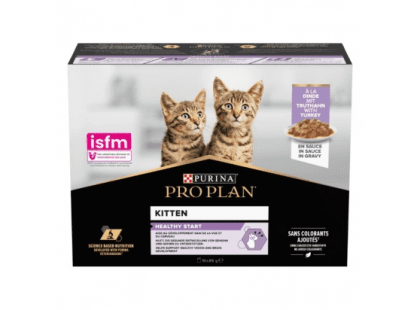 Фото 3 -  влажный корм (консервы) Purina Pro Plan (Пурина Про План) Kitten Healthy Start Turkey влажный корм для котят, кусочки в подливе ИНДЕЙКА