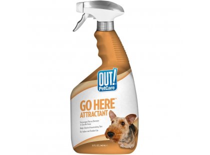Фото - OUT! Go Here Attractant Training Spray спрей для приучения к туалету для собак коррекция поведения OUT! Go Here Attractant Training Spray спрей для приучения к туалету для собак