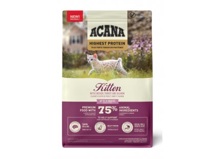 Фото - Acana Highest Protein Kitten корм для кошенят КУРКА, ІНДИЧКА та ЛОСОСЬ сухий корм Acana Highest Protein Kitten корм для кошенят КУРКА, ІНДИЧКА та ЛОСОСЬ