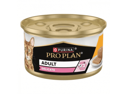 Фото 2 -  вологий корм (консерви) Purina Pro Plan Adult Delicate Chicken вологий корм для котів, мус КУРКА