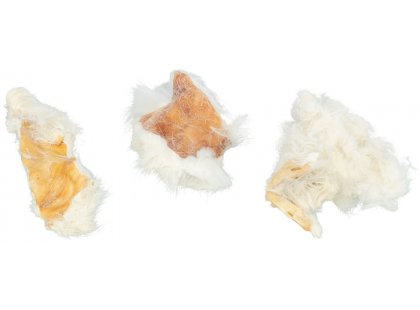 Фото 2 -  ласощі Trixie Natural & Dried Rabbit Skin With Fur ласощі для собак ШКІРА КРОЛИКА З ХУТРОМ (27156)