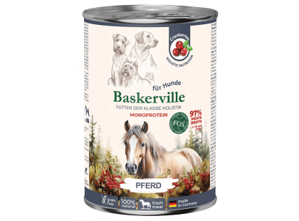 Фото - Baskerville Holistic консервы для собак КОНИНА влажный корм (консервы) Baskerville Holistic консервы для собак КОНИНА