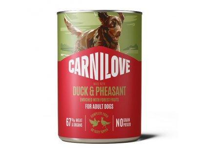 Фото - Carnilove Duck & Pheasant вологий корм для собак, паштет КАЧКА та ФАЗАН вологий корм (консерви) Carnilove Duck & Pheasant вологий корм для собак, паштет КАЧКА та ФАЗАН