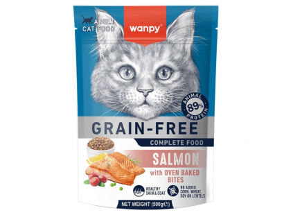 Фото - Wanpy Adult Cat Grain Free Salmon сухой беззерновой корм для кошек ЛОСОСЬ сухой корм Wanpy Adult Cat Grain Free Salmon сухой беззерновой корм для кошек ЛОСОСЬ