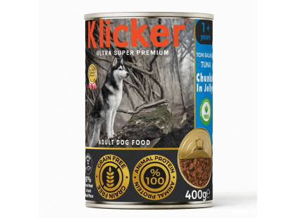 Фото - Klicker Dog Tuna Jelly влажный корм для собак, кусочки в желе ТУНЕЦ влажный корм (консервы) Klicker Dog Tuna Jelly влажный корм для собак, кусочки в желе ТУНЕЦ