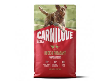 Фото - Carnilove Active Duck & Pheasant cухой беззерновой корм для собак УТКА и ФАЗАН сухой корм Carnilove Active Duck & Pheasant cухой беззерновой корм для собак УТКА и ФАЗАН