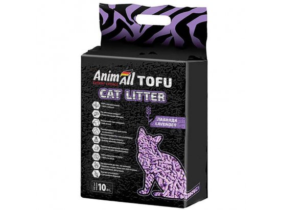 Фото - наповнювачі AnimAll TOFU (ТОФУ) СОЄВИЙ наповнювач у туалет для кішок ЛАВАНДА