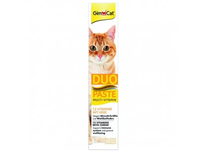 Фото 3 -  витамины и минералы Gimcat (Джимкет) MULTI-VITAMIN DUO PASTE (12 ВИТАМИНОВ И СЫР ПАСТА) лакомство  для кошек