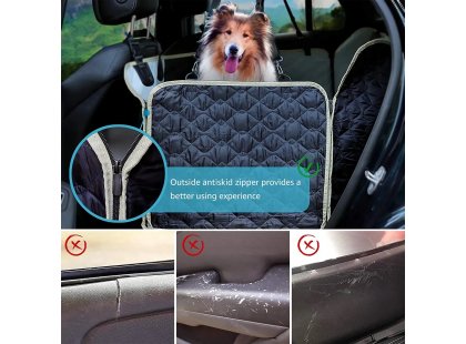 Фото 7 -  аксессуары в авто Senful Lassie Dog чехол для автомобильного сидения с сетчатым визуальным окном, серый