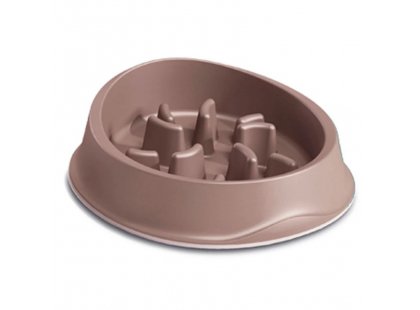 Фото - Stefanplast Chic миска для повільного годування котів і собак, бежевий миски, напувалки, фонтани Stefanplast Chic миска для повільного годування котів і собак, бежевий