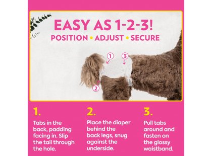 Фото 3 -  памперсы и трусики OUT! PetCare Comfort-Dri Disposable Diapers одноразовые подгузники для сук