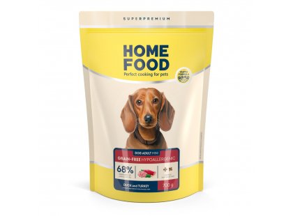 Фото - Home Food (Хоум Фуд) Dog Adult Mini Duck Meat with Turkey гіпоалергенний беззерновий корм для собак дрібних порід КАЧКА та ІНДИЧКА сухий корм Home Food (Хоум Фуд) Dog Adult Mini Duck Meat with Turkey гіпоалергенний беззерновий корм для собак дрібних порід КАЧКА та ІНДИЧКА