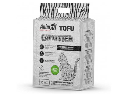 Фото 5 -  наполнители AnimAll TOFU (ТОФУ) СОЕВЫЙ наполнитель в туалет для кошек АКТИВИРОВАНЫЙ УГОЛЬ