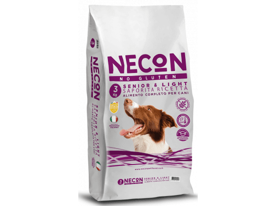 Фото - сухой корм Necon No Gluten Dog Senior and Light сухой корм без глютена для пожилых и лишним весом собак собак СВИНИНА